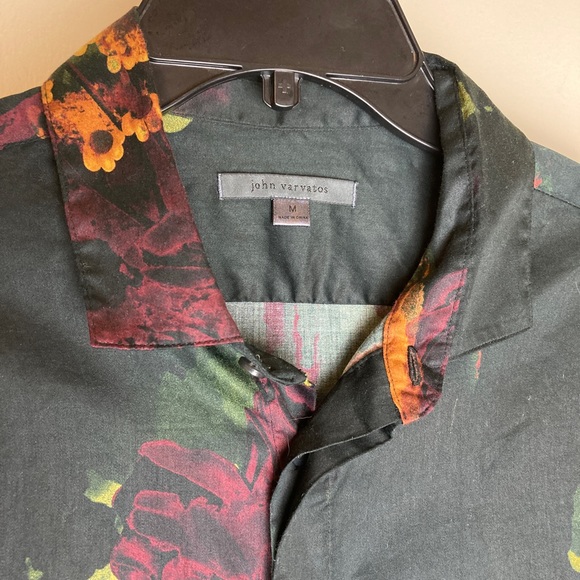 *SOLD* John Varvatos Rodney Long-Sleeve Button Shirt Sz M - Picture 4 of 6